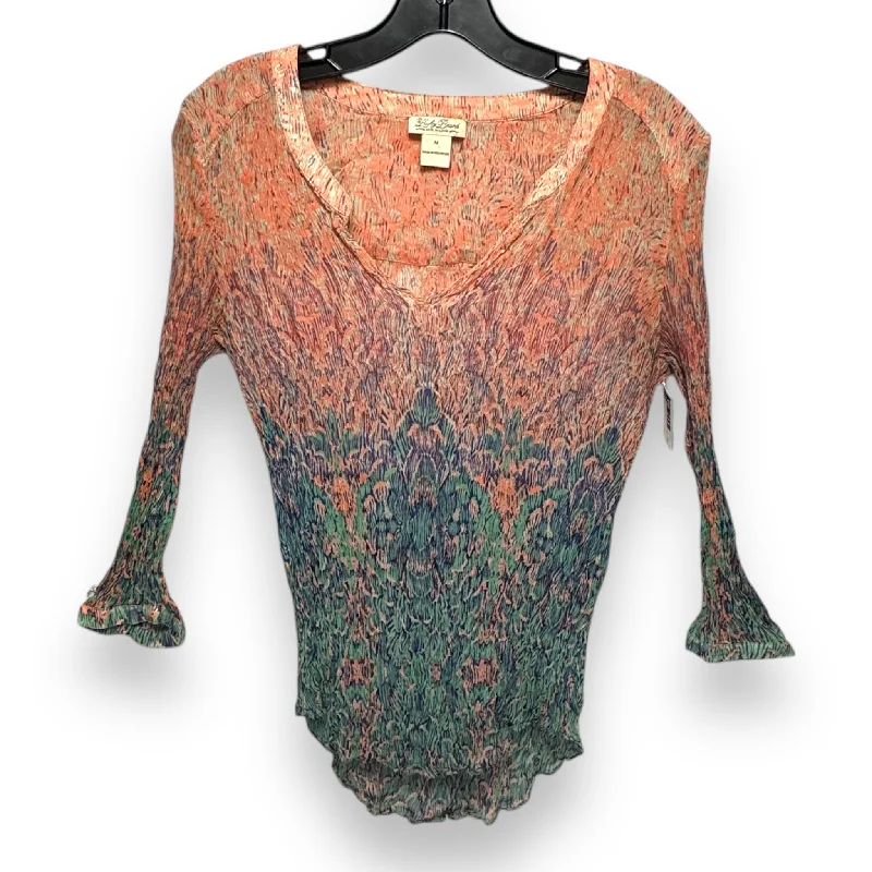 Top Long Sleeve By Lucky Brand In Multi-colored, Size: M Traditional Men's Wool