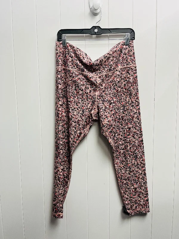 Athletic Leggings By Athleta In Pink, Size: Xl Bold Men's Animal