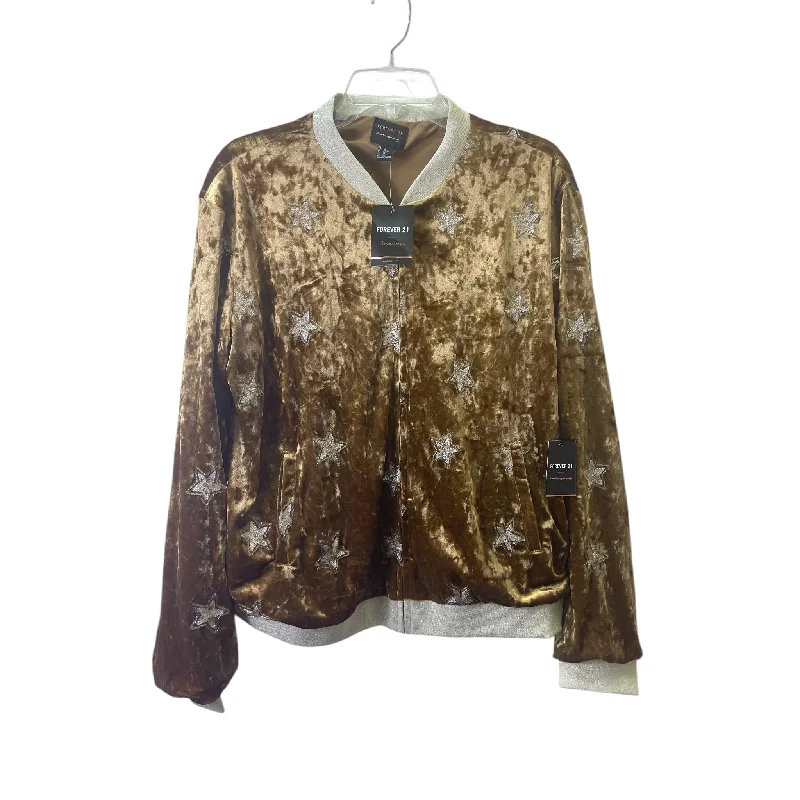 Jacket Other By Forever 21 In Gold, Size:Xl Practical Men's Multi