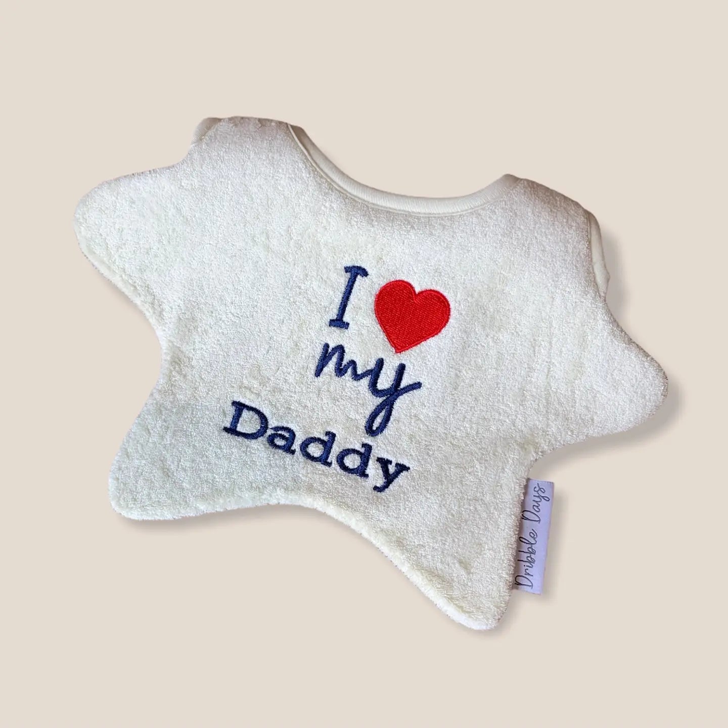 I Love My Daddy Bib Sporty Men's Athleisure 