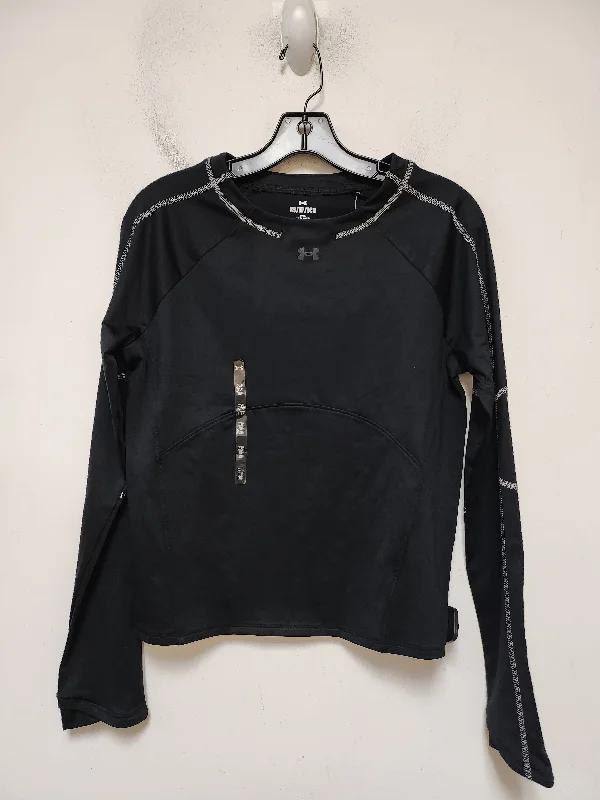 Athletic Top Long Sleeve Crewneck By Under Armour In Black, Size: Xs Athletic Men's Compression