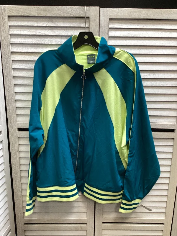Athletic Jacket By Tek Gear In Teal, Size: 2x Classic Men's Pin
