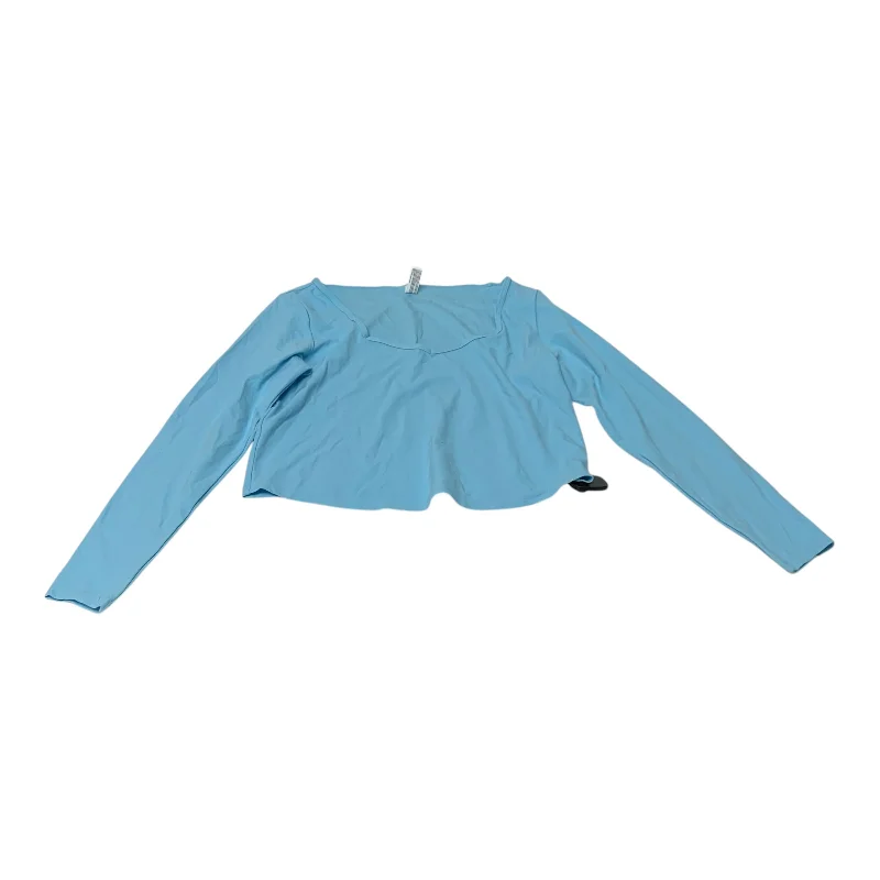 Athletic Top Long Sleeve Crewneck By All In Motion In Blue, Size: Xl Sleek Men's Contemporary 