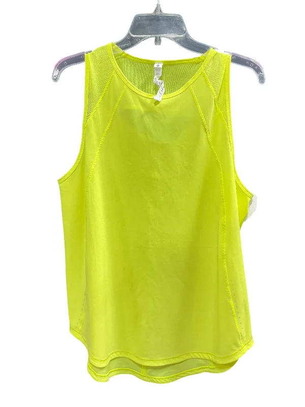 Athletic Tank Top By Lululemon In Yellow, Size: 12 Refined Men's Hand