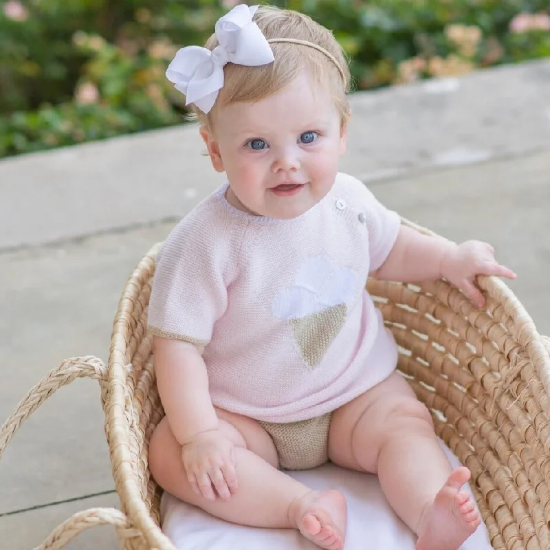 Ice Cream Knit Set Laid
