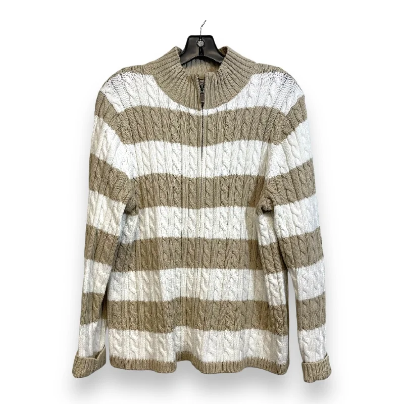 Cardigan By Ll Bean In Tan, Size: 1x Street