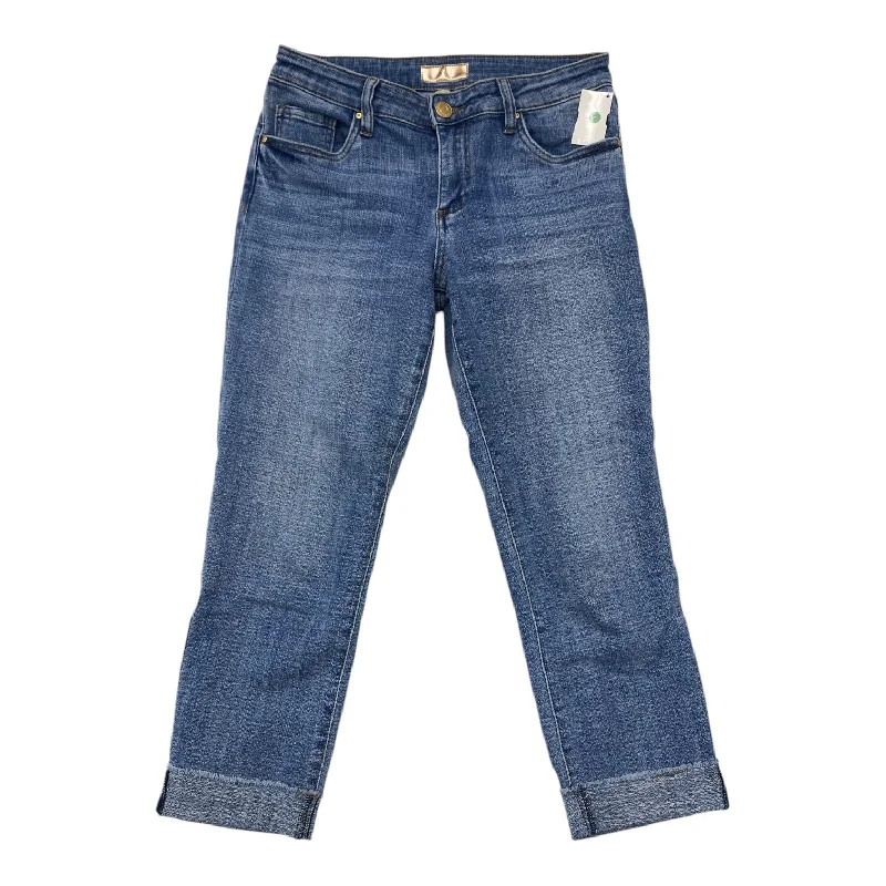 Jeans Cropped By Kut In Blue Denim, Size:4 Youthful Men's Pop