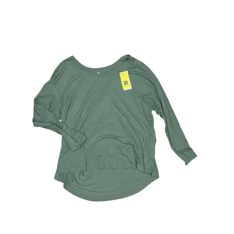 Athletic Top Ls Crewneck By All In Motion In Green, Size:Xxl Hip Men's Urban
