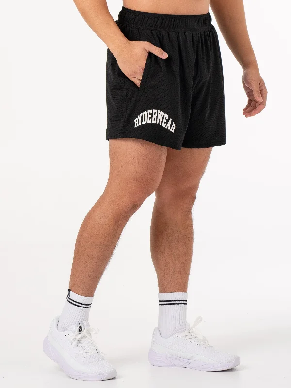 Collegiate Mesh Short - Black Earthy Men's Hemp