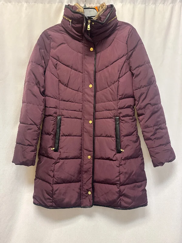 Coat Puffer & Quilted By Cole-haan In Purple, Size: S Street