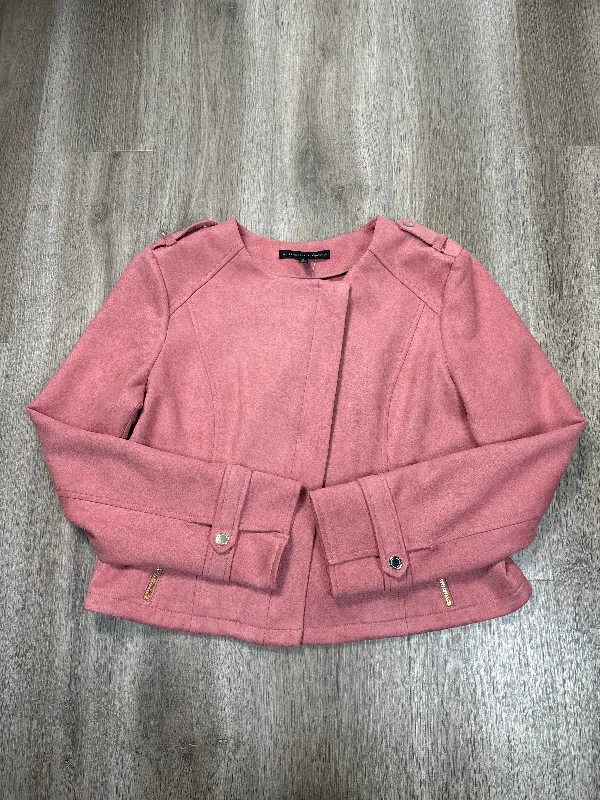 Jacket Moto By White House Black Market In Pink, Size: Xl Gym