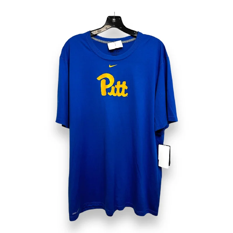 PITT Top Short Sleeve By Nike Apparel In Sports Team, Size: Xl Tailored