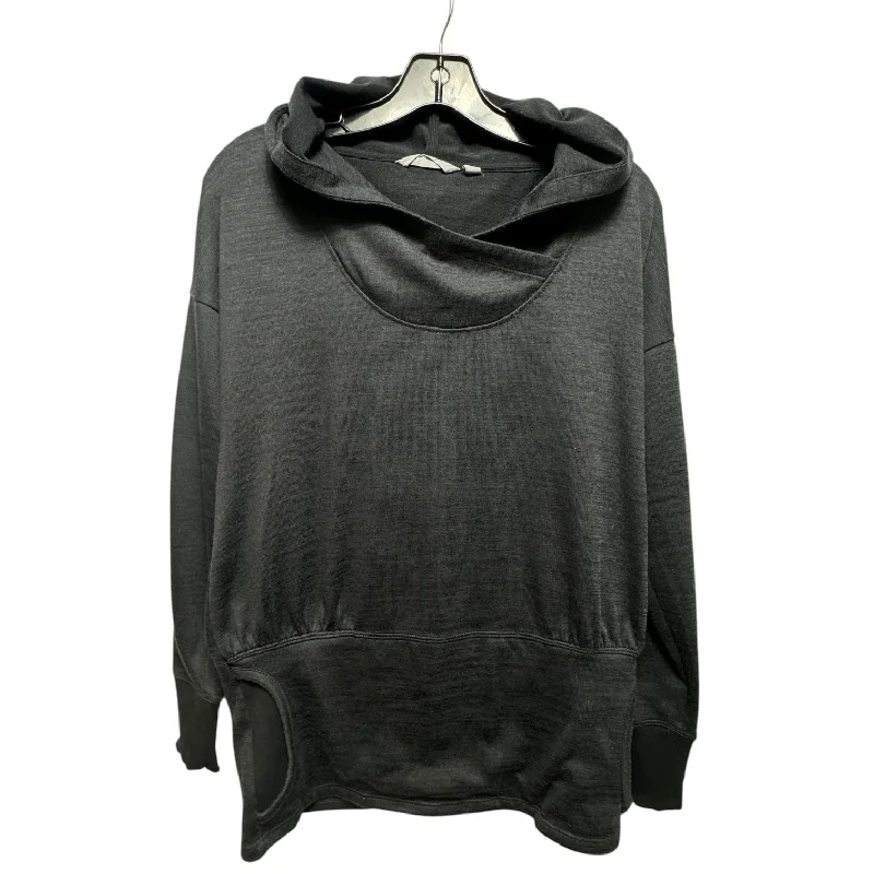Athletic Top Long Sleeve Collar By Athleta In Grey, Size: Xs Tailored