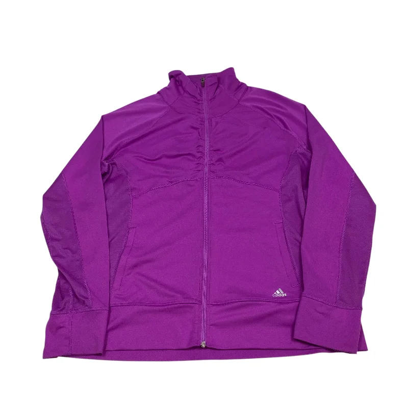 Athletic Jacket By Adidas In Purple, Size: 2x Sophisticated Men's French