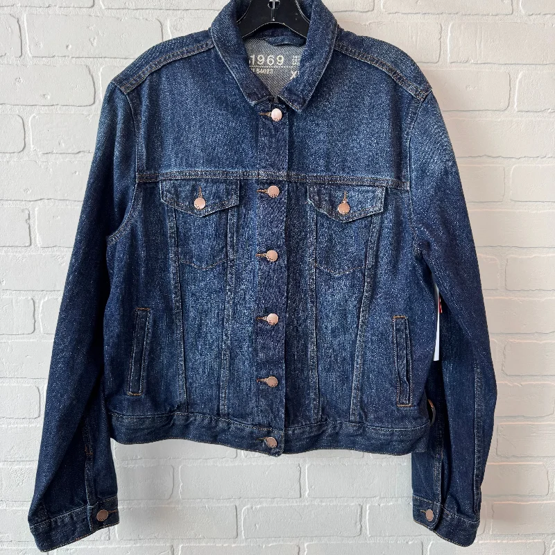 Jacket Denim By Gap In Blue Denim, Size: Xl Organic