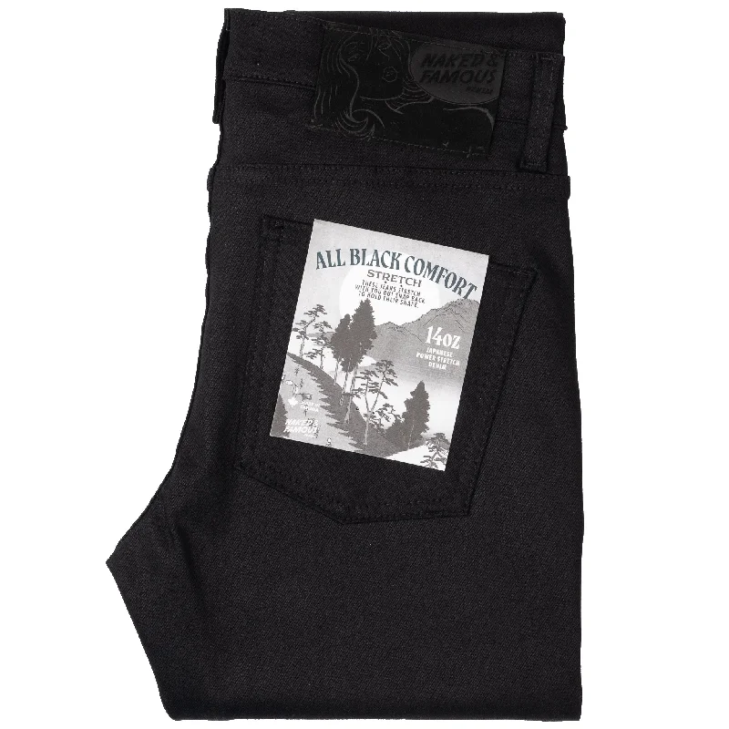 Super Guy - All Black Comfort Stretch Stylish Men's Neon