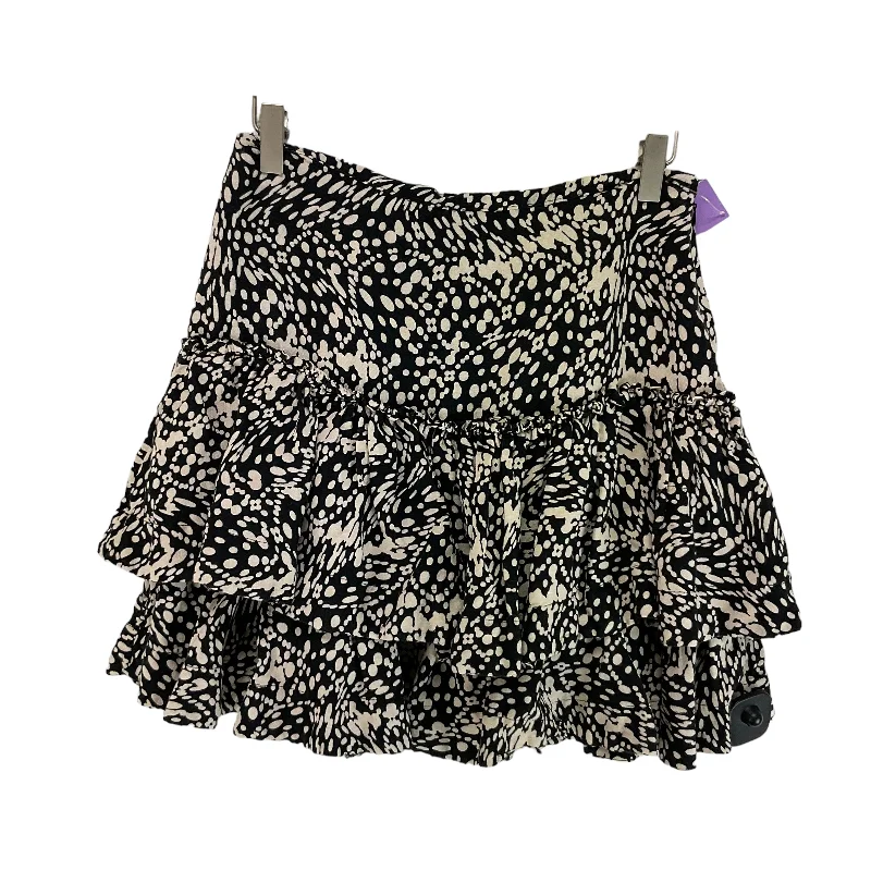 Black & Cream Athletic Skirt Maeve, Size M Cool Men's Skate