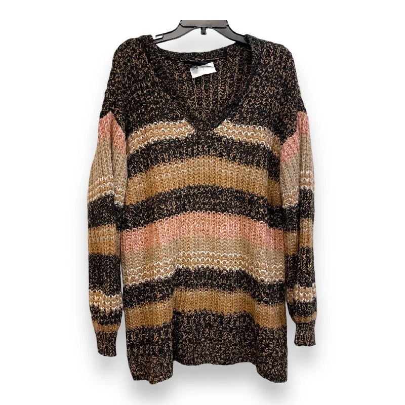 Sweater By Lane Bryant In Brown, Size: 1x Cool Men's Skate