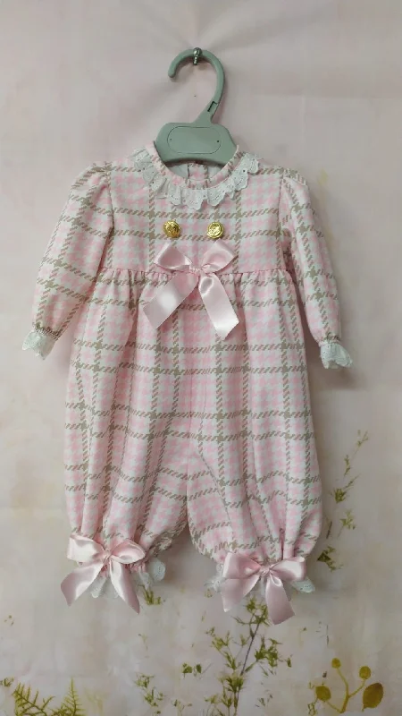 Sonata Pink Burberry Infant Romper Refined Men's Velvet