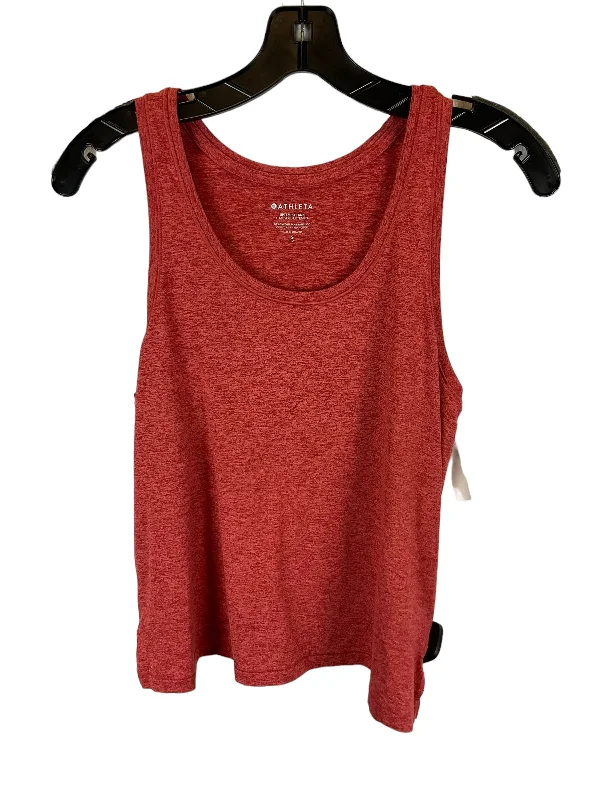 Orange Athletic Tank Top Athleta, Size S Casual Men's Short