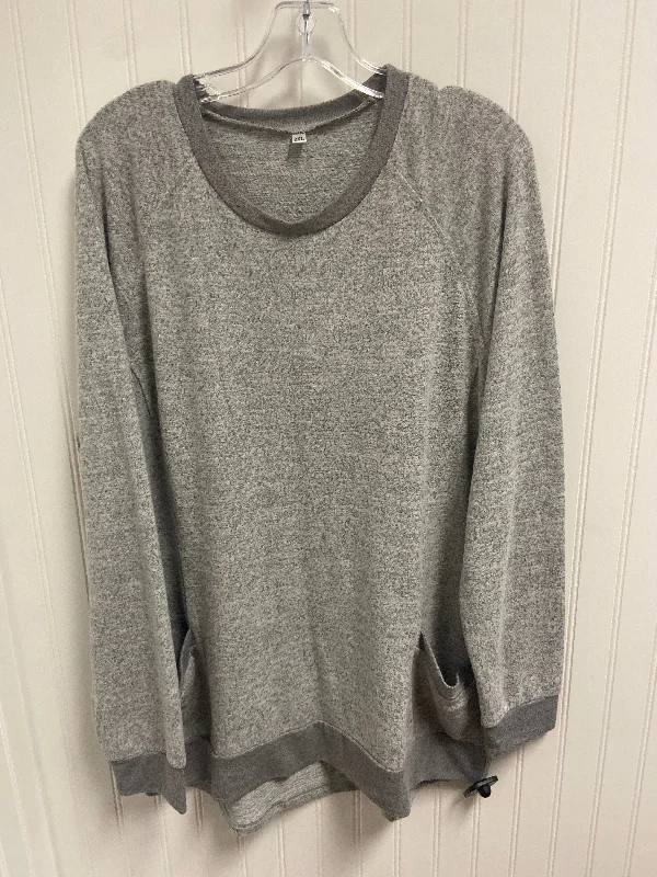 Top Long Sleeve Basic By Clothes Mentor In Grey, Size: 2x Hip Men's Urban