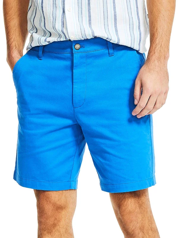 Mens Twill Classic Casual Shorts Refined Men's Hand