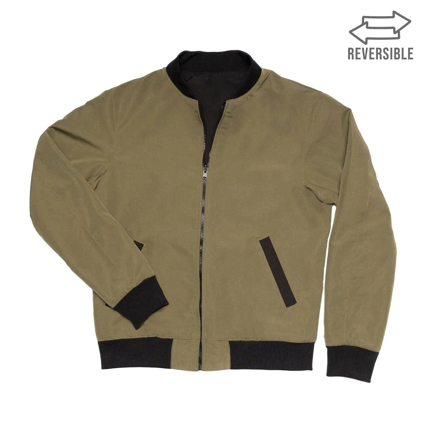 The Teddy Bomber – Reversible Bomber Jacket Earthy Men's Hemp