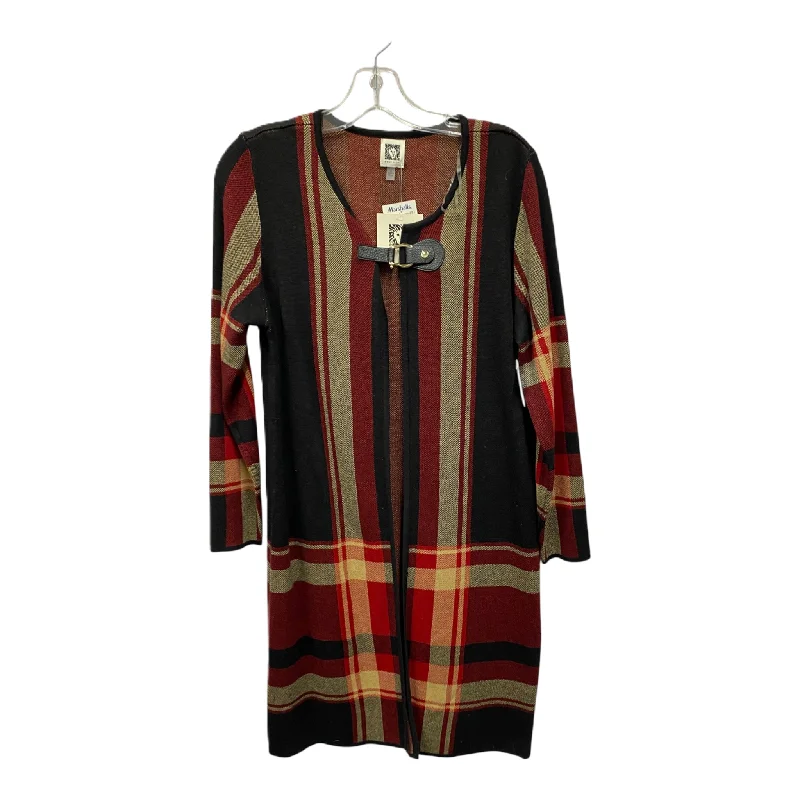 Sweater By Anne Klein In Plaid Pattern, Size: S Unique Men's Patch