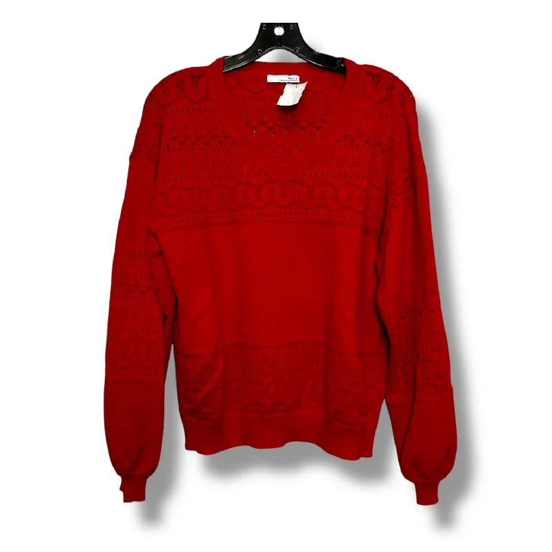 Sweater By Clothes Mentor In Red, Size: L Relaxed Men's Australian 