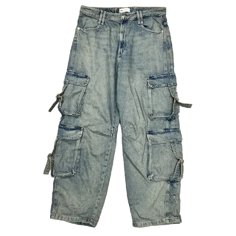 Jeans Wide Leg By Zara  Size: 12 Monochromatic All