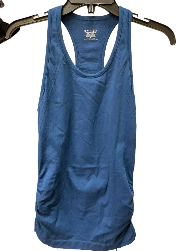 Blue Athletic Tank Top Athleta, Size S Unique Men's Patch