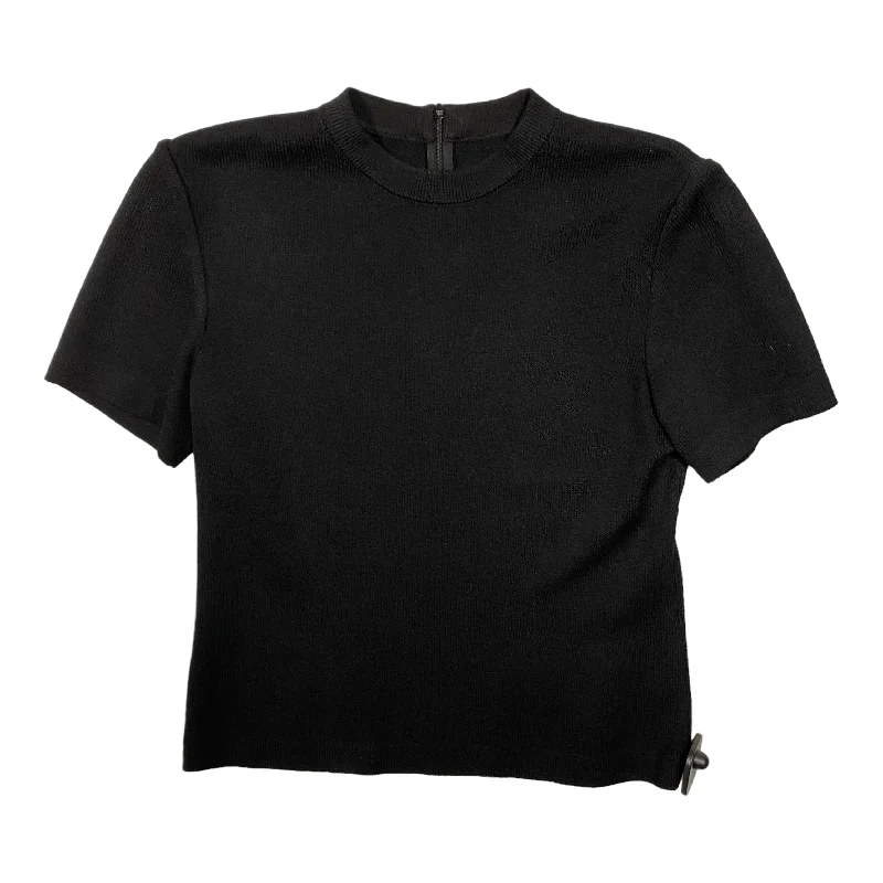 Top Short Sleeve Designer By St. John In Black, Size: Sp Sporty Men's Tennis