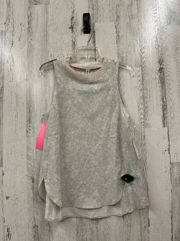 Cream Athletic Tank Top Athleta, Size S Athletic Men's High