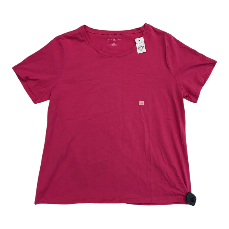 Top Ss Basic By Ann Taylor In Pink, Size:Xl Monochromatic Office Style