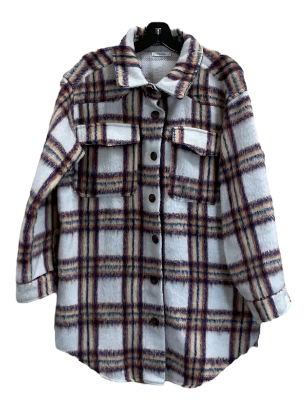 Jacket Shirt By Maurices In Blue Red & White, Size: Xl Lumberjack