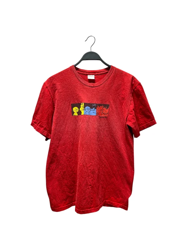 Supreme/T-Shirt/M/Cotton/RED/supreme life T, bomb, fire Earthy Men's Sustainable 