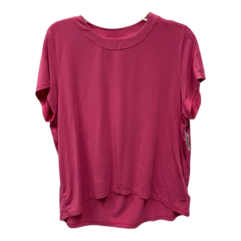 Athletic Top Ss By Athleta In Pink, Size:S Modern Men's 