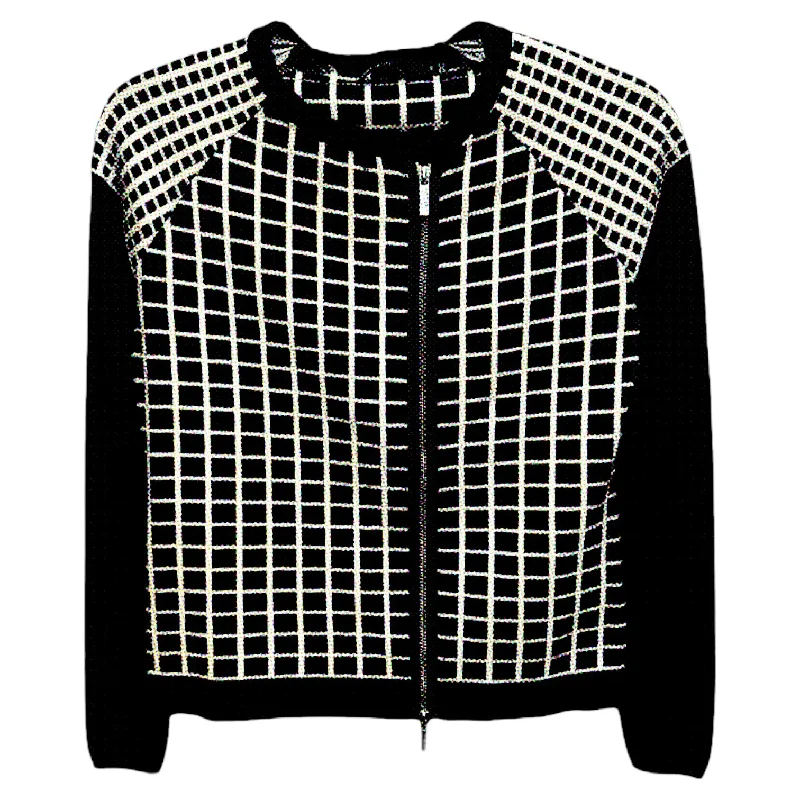 Sweater By Karen Millen In Black & White, Size: 2 Trendy Men's Scandinavian