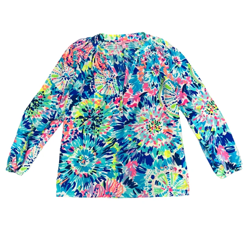 Top Long Sleeve Designer By Lilly Pulitzer In Multi-colored, Size: S Monochromatic All Top Long Sleeve Designer By Lilly Pulitzer In Multi-colored, Size: S Monochromatic All