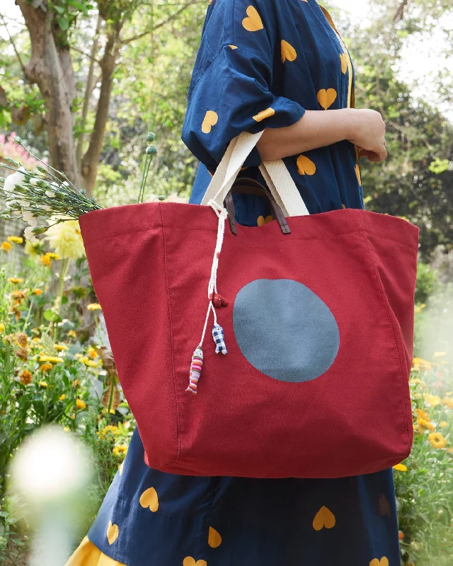 Bodhi Tote - Red Cclassic Men's Tweed