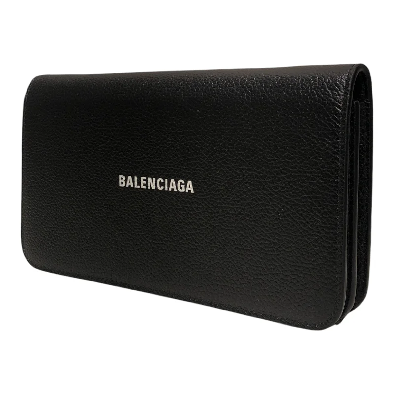BALENCIAGA/Bag/Leather/BLK/BLENCIAGA LEATHER WALLET Tough Men's Tactical