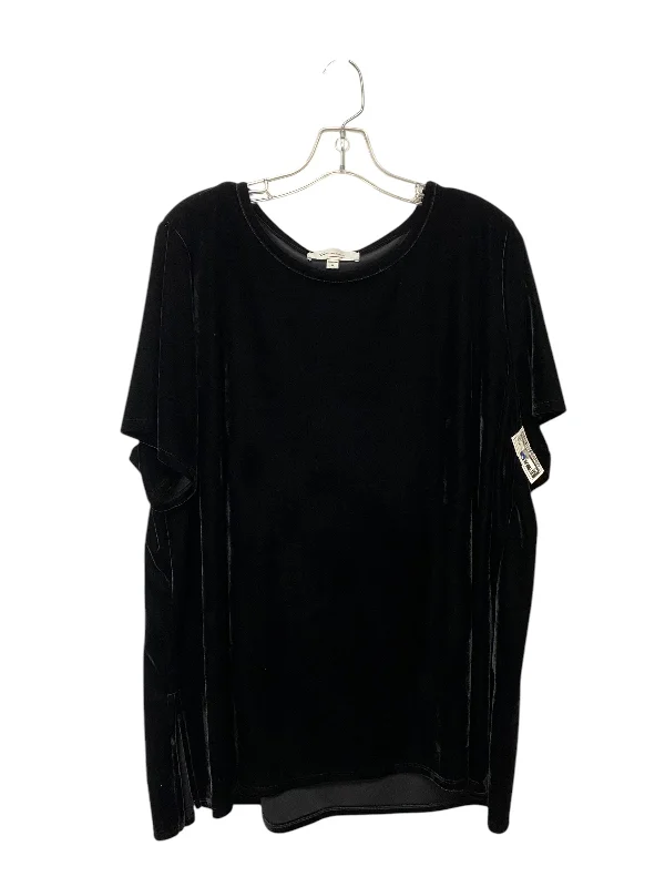 Top Short Sleeve By Vince Camuto In Black, Size: 3x Casual Men's Short