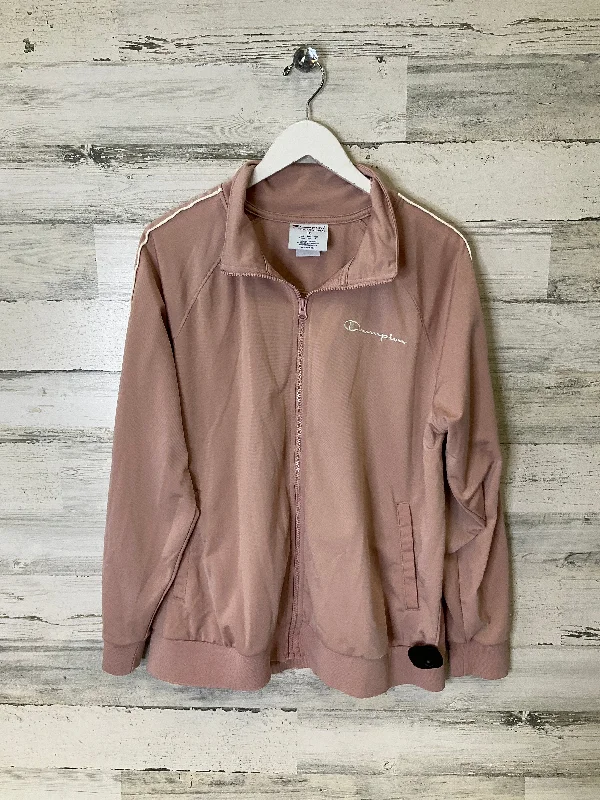 Athletic Jacket By Champion In Pink, Size: 1x Stylish Men's Tropical 