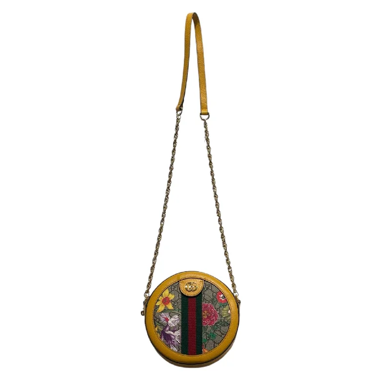 GUCCI/Bag/Leather/YEL/floral ophidia bag Casual Men's Japanese 