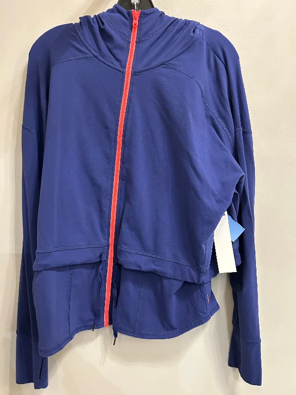 Athletic Jacket By Lucy In Blue, Size: Xl Masculine Men's 