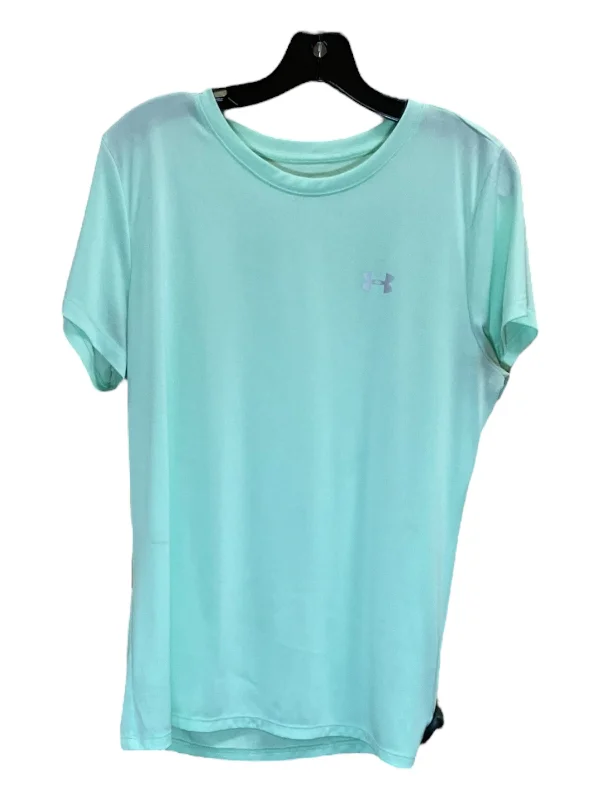 Athletic Top Short Sleeve By Under Armour In Green, Size: L Refined Men's European