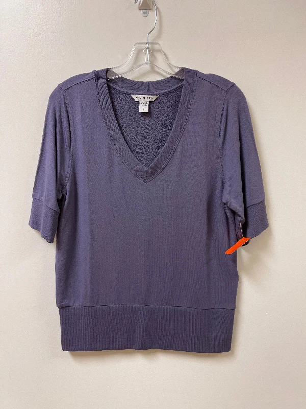 Athletic Top Short Sleeve By Athleta In Purple, Size: S Elegant Men's Formal 