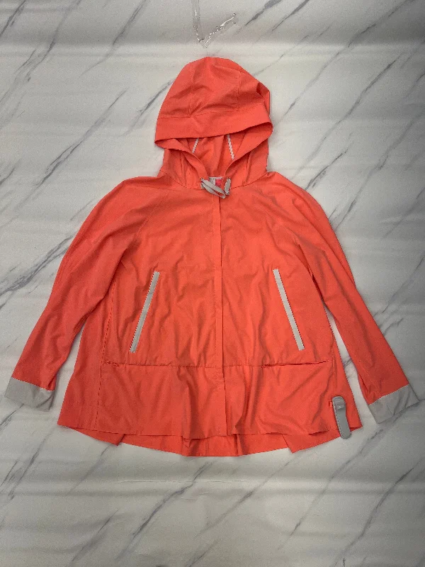 Athletic Jacket By Lululemon In Orange, Size: 8 Luxurious Men's High