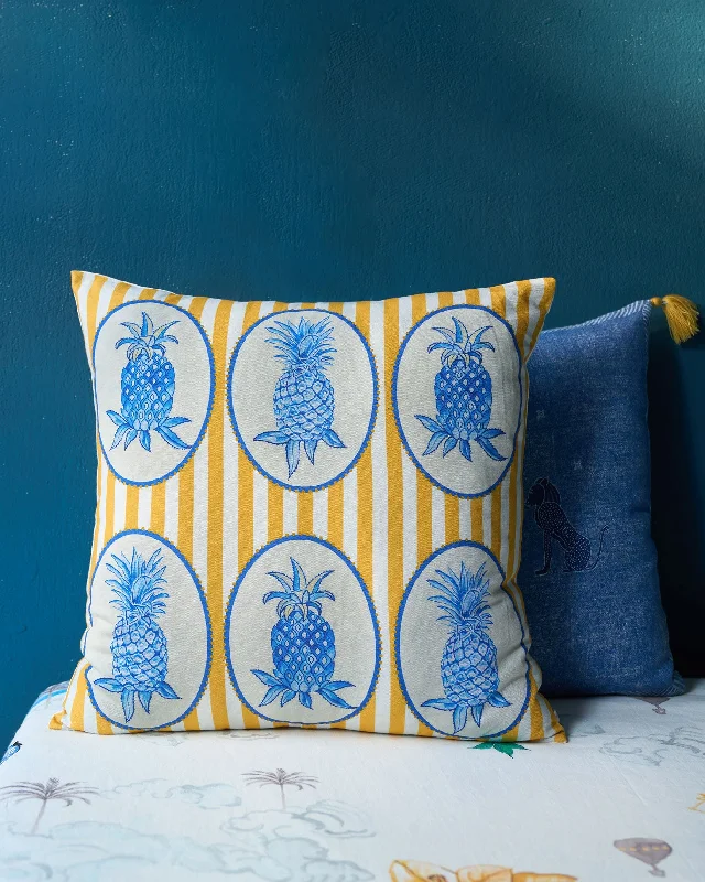 Striped Ananas Cushion Cover Relaxed Men's Beach