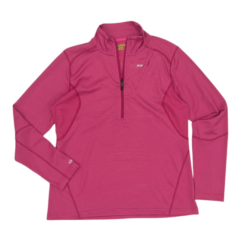 Athletic Top Ls Collar By Clothes Mentor In Pink, Size:Xl Casual Men's Japanese 
